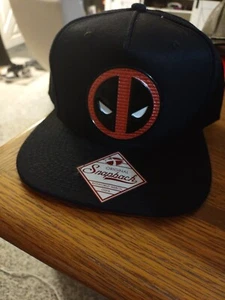 New Marvel Deadpool Snapback Hat Cap Liquid Chrome - Picture 1 of 1