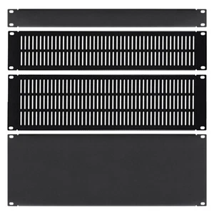 Blank Rack Mount Panel Spacer 1U 2U 3U 4U Vented Unvented for 19" Server Cabinet - Picture 1 of 14