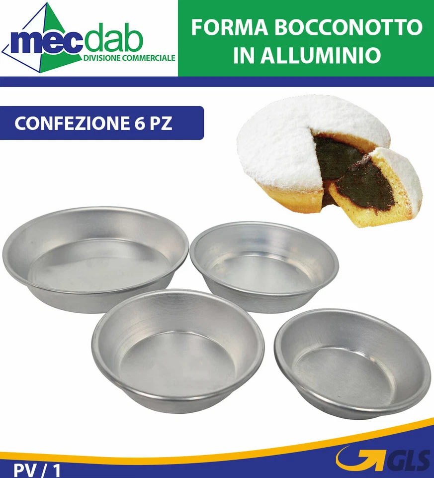 Stampo Bocconotto In Alluminio Forma Per Dolci Bocconotti Per Pasticceria - Immagine 1 di 1