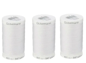 White Polyester Thread Spool 100 Long Staple for All Purpose Sewing Quilting - Picture 1 of 3
