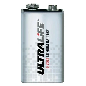 1x Ultralife Lithium 9V E-Block 6LR61 MN1604 6AM6 6LR61 1200 mAh per rilevatore di fumo - Foto 1 di 3