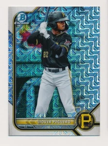 2022 Bowman Chrome Mega Mojo Refractor BCP-34 Liover Peguero Pittsburgh Pirates - Picture 1 of 2