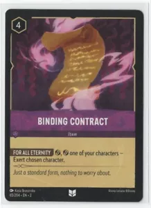 Contrato de encuadernación Disney Lorcana Floodborn 65/204 poco común sin lámina - Imagen 1 de 2