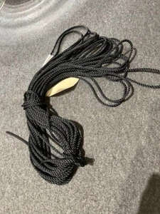 Corda 3 fili diametro 4 mm x 23 metri Corda Nera - Foto 1 di 1