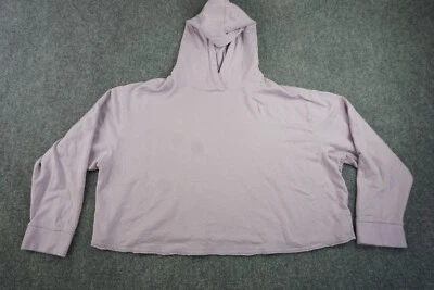 Sudadera con Capucha Nike para Mujer 2XL Plus Púrpura Yoga Recortada Manga Larga Polar Pull Over Foto 1 de 4