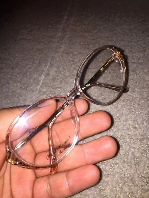 Silver Dollar Vintage Eyeglasses Frames Lois Color #1 80s 55-15 135 Hong Kong - Image 1 of 4