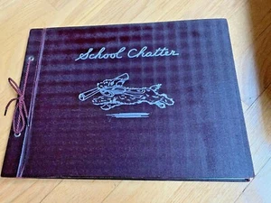 1937 C.R. GIBSON SCHOOL CHATTER SCRAP / MEMORY BOOK New and Unused  - Picture 1 of 12