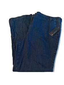 N Touch Denim Pants Women's Size 18 Dark Wash F2012 - Picture 1 of 6