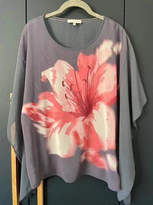 Rocha John Rocha size 10 floaty sheer top with flower pattern - Image 1 of 4