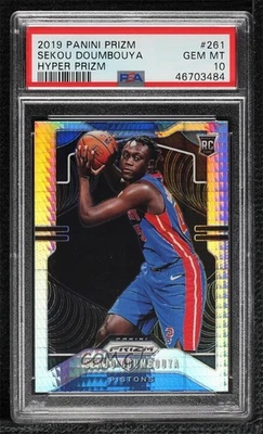 Panini Prizm Hyper Sekou Doumbouya #261 2019-20 PSA 10 GEM MT Rookie RC Foto 1 de 2