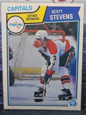 83-84 O-Pee-Chee Scott Stevens Rookie 🚨🚨🚨 Washington Capitals  - Image 1 of 2