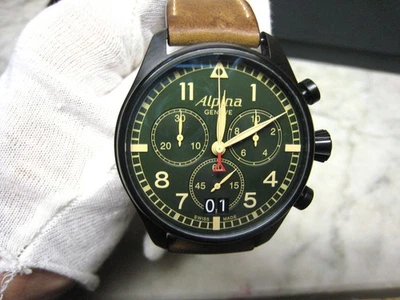 Alpina Startimer Pilot Chronograph 44mm Big Date Leather Band - Image 1 of 4
