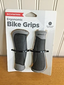 SCHWINN Ergonomic Bike Grips Black/Grey-SW75823A-NEW - Picture 1 of 2