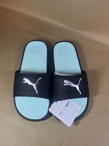 PUMA Cool Cat 2.0 Sport Bx Slide Donna Nero Argento AQUA TAGLIA 7