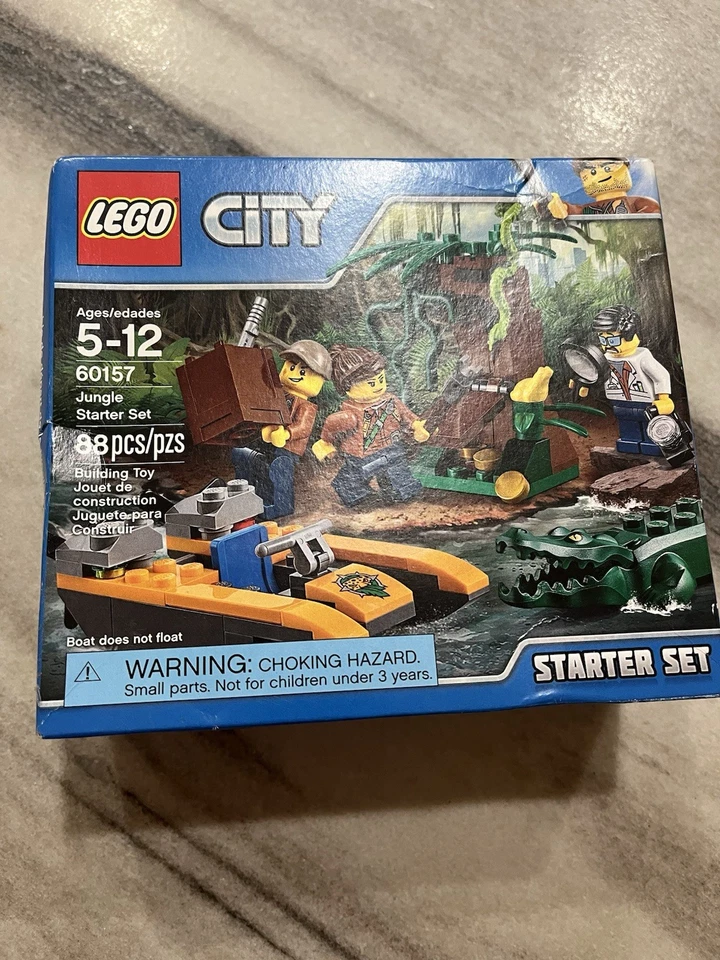 Novo Lego City Jungle Starter Set Selado 60157 88 Peças - Imagem 1 de 1