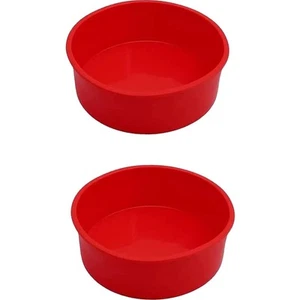 Silikon Backform 15cm rund doppelt, ofenfest, spülmaschinenfest, backen Kuchen - Bild 1 von 2