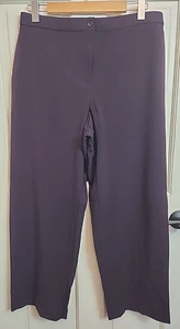 Briggs New York Plum Purple Dress Pants Womens Size 16P 34x28 Stretch 37-35806 - Picture 1 of 7