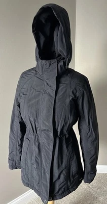 Chaqueta Parka de Invierno de Vellón Lands End para Mujer Negra Pequeña S Talla 6-8 Foto 1 de 4