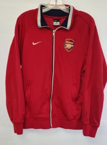Nike Arsenal Mens Small Red Full Zip Track Jacket Football Training Soccer - Picture 1 of 8