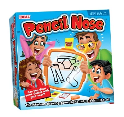 PENCIL NOSE Game from Ideal - Age 8+ - Fun Drawing Challenge for Family - Image 1 of 3