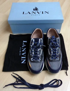 Lanvin, Paris, Mesh Sporty Running designer trainers, Navy/Grey, UK 7 - Picture 1 of 9