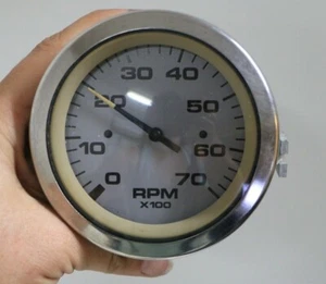 Teleflex 0 - 7000 RPM 7K Tach Tachometer Gauge with Bracket - Bild 1 von 4