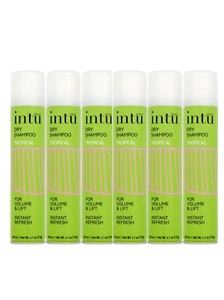 Dry Shampoo For Hair Intu Style 6 X 200ml - Spray to Refresh -Tropical Fragrance - Picture 1 of 3