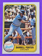 Darrell Porter 1981 Fleer Baseball Card #36 KC Royals Pack Fresh (81F22)