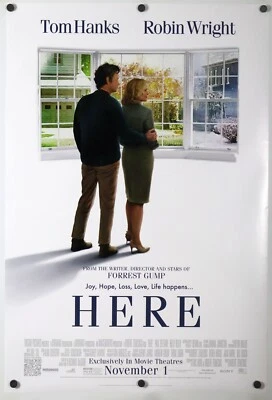 Here - original DS movie poster 27x40 D/S 2024 - Tom Hanks , Zemeckis