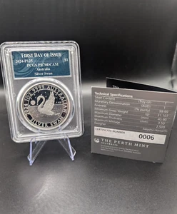 2024-P125 $1 Silver Swan First Day of Issue, DCAM Special 125 Edition #06 Minted - Picture 1 of 5