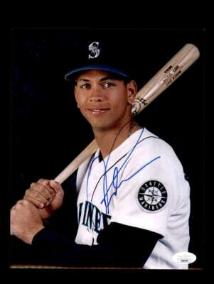 Alex Rodriguez JSA COA Signed  8x10 Photo Autograph Seattle Mariners - Image 1 of 3