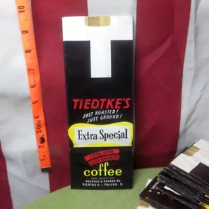 TIEDTKE'S Kaufhaus extra spezielle Kaffeetüte 1940er Vintage Ohio Einzelhandel Toledo - Bild 1 von 3