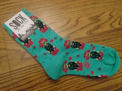 Calcetines Sock it to me Punk Poodle Aqua Mujer Mezcla Algodón Nuevos con Etiquetas Foto 1 de 3