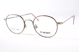 St.Moritz Vidal JV65 Schildpatt Panto Vollrand Vintage Unisex Brille - Bild 1 von 4