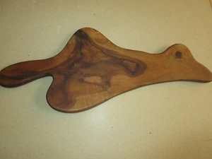 Vintage cutting board, olive tree, bird shape, Scandinavian design - Picture 1 of 4
