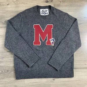 Vintage Disney Mickey State Sweater Men's XL Big Varsity Embroidery Letter EUC - Picture 1 of 11