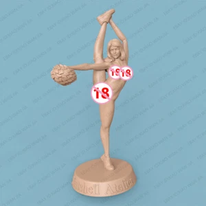 Sexy Cheerleader Naked Resin Figure Model Kit 1/24 Unpainted Unassembled - Imagen 1 de 3