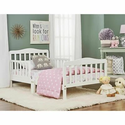 Muebles de dormitorio con cama de madera para niños pequeños con barandillas Foto 1 de 3