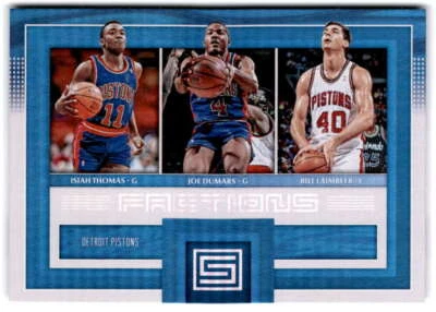 2017-18 Status Factions #23 BILL LAIMBEER/ISIAH THOMAS/JOE DUMARS  Pistons  - Image 1 of 2