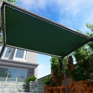 23FT Outdoor Straight Edge Sun Shade Sail Breathable UV Blocker Patio Pool Cover - Picture 1 of 77