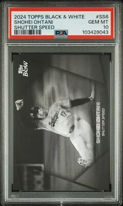 Velocidad de obturación Topps 2024 blanco y negro #SS6 Shohei Ohtani PSA 10 - Imagen 1 de 2
