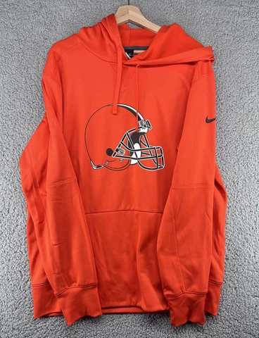 Cleveland Browns Nike Football Hoodie Sweatshirt 881611-891 Large L EUC Cover