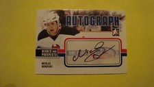 2009 10  ITG Heroes and Prospects A-NB Nicklas Bergfors Autograph Card  