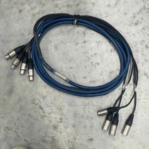 Van Damme 4m 4-Way Balanced Neutrik XLR Studio/Live Multicore/Snake/Loom Cable
