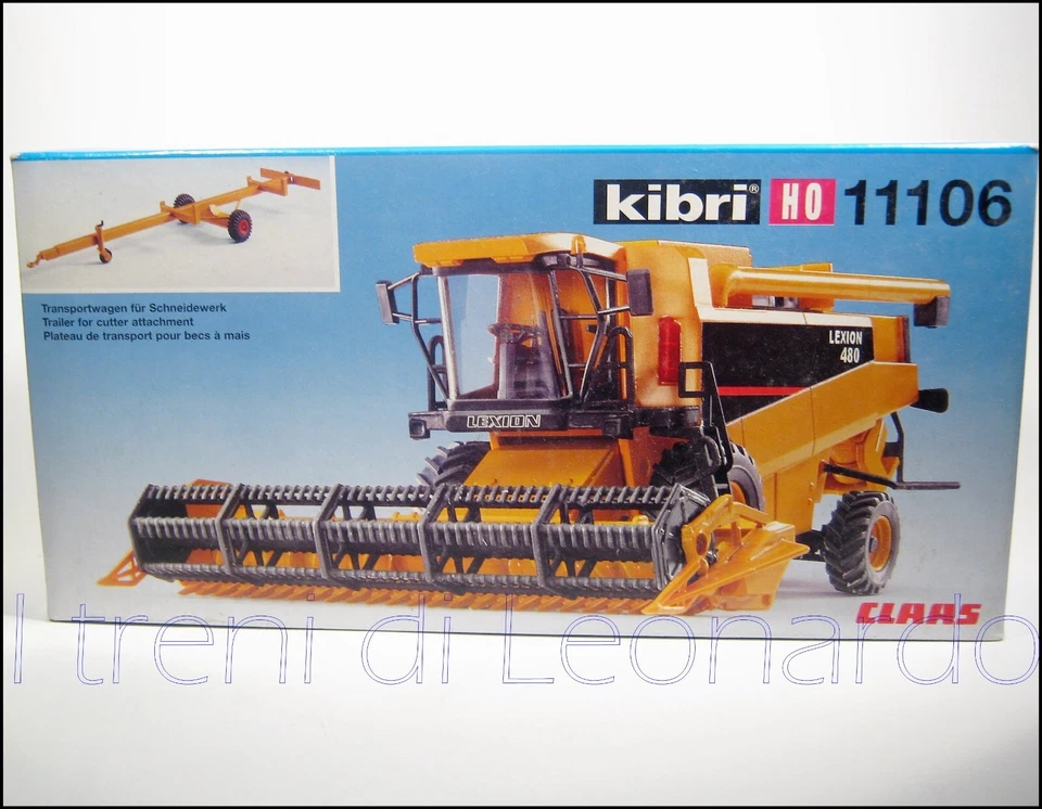 KIBRI 11106 LEXION  mietitrebbia con rimorchio Scala HO. - Immagine 1 di 1