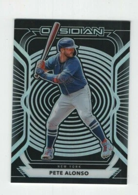 2021 PANINI CHRONICLES - OBSIDIAN PETE ALONSO NEW YORK METS #12 - Image 1 of 4