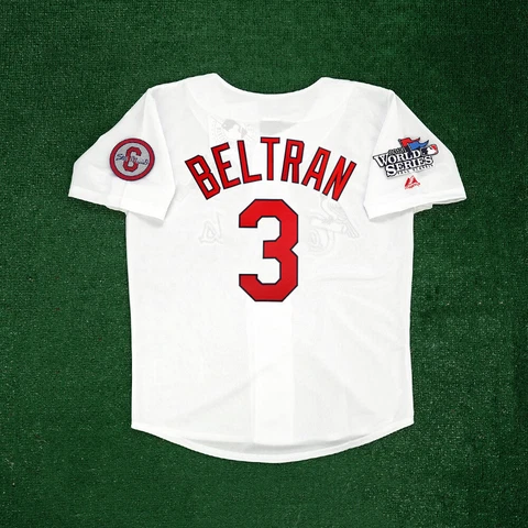 Carlos Beltran 2013 St. Louis Cardinals World Series White Home Men's Jersey Cover