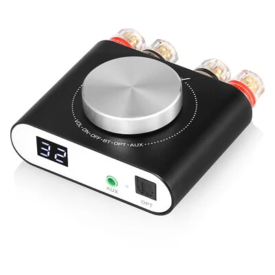 Nobsound Q10 Bluetooth Digital Amplifier AUX/Optical Stereo Audio Power Amp 100W - Image 1 of 4