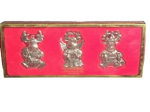 GORHAM HOLIDAY TREE ORNAMENTS SILVERPLATED RAINDEER - Picture 1 of 9