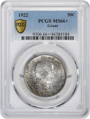 Grant Commemorative Silver Half Dollar 1922 MS66+ PCGS Cover